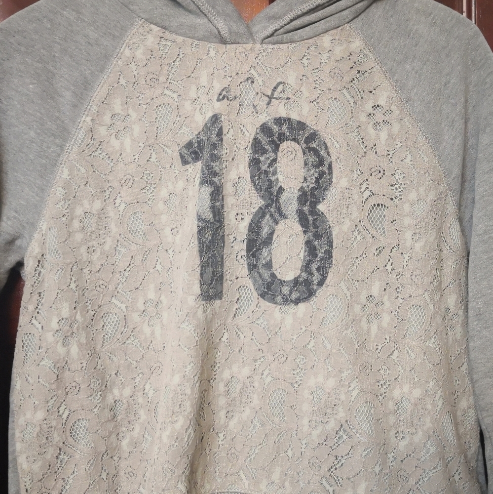abercrombie and fitch 18 lace hoodie